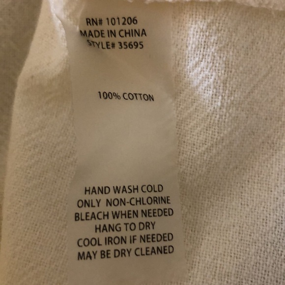 SOFT SURROUNDINGS Gauge Top Only. 100% cotton. Size 14 - Picture 10 of 10